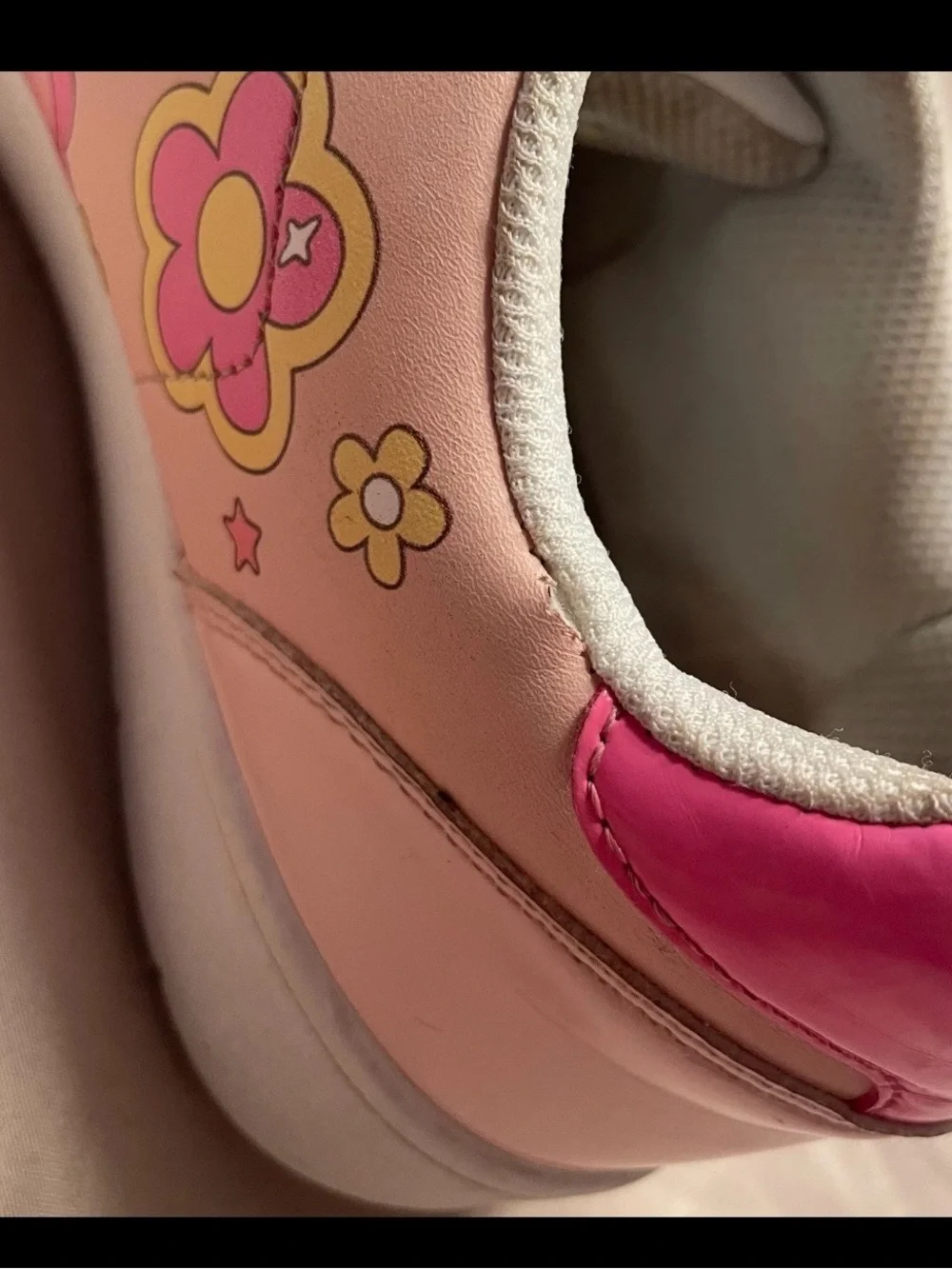 Barbie Pink and Light Pink Floral Graphic Sneakers